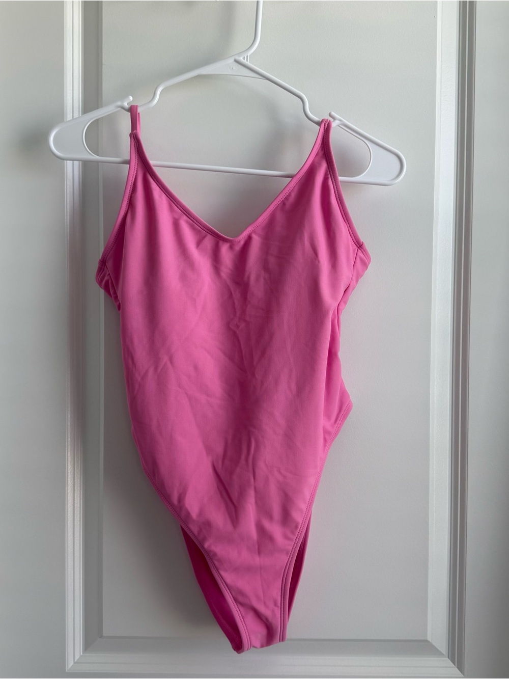 Target Hot Pink V-Neck One-Piece Swimsuit